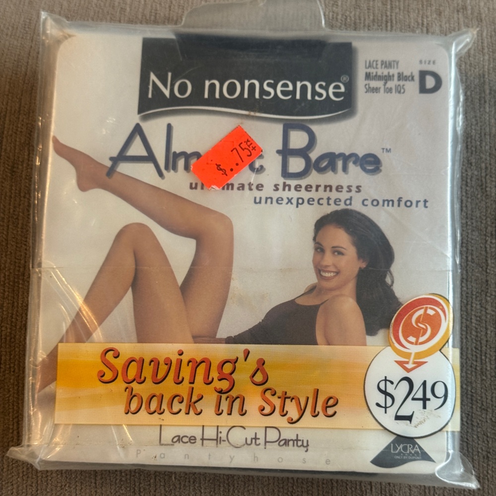 VTG Spense Sheer Lace Pantyhose in Nude